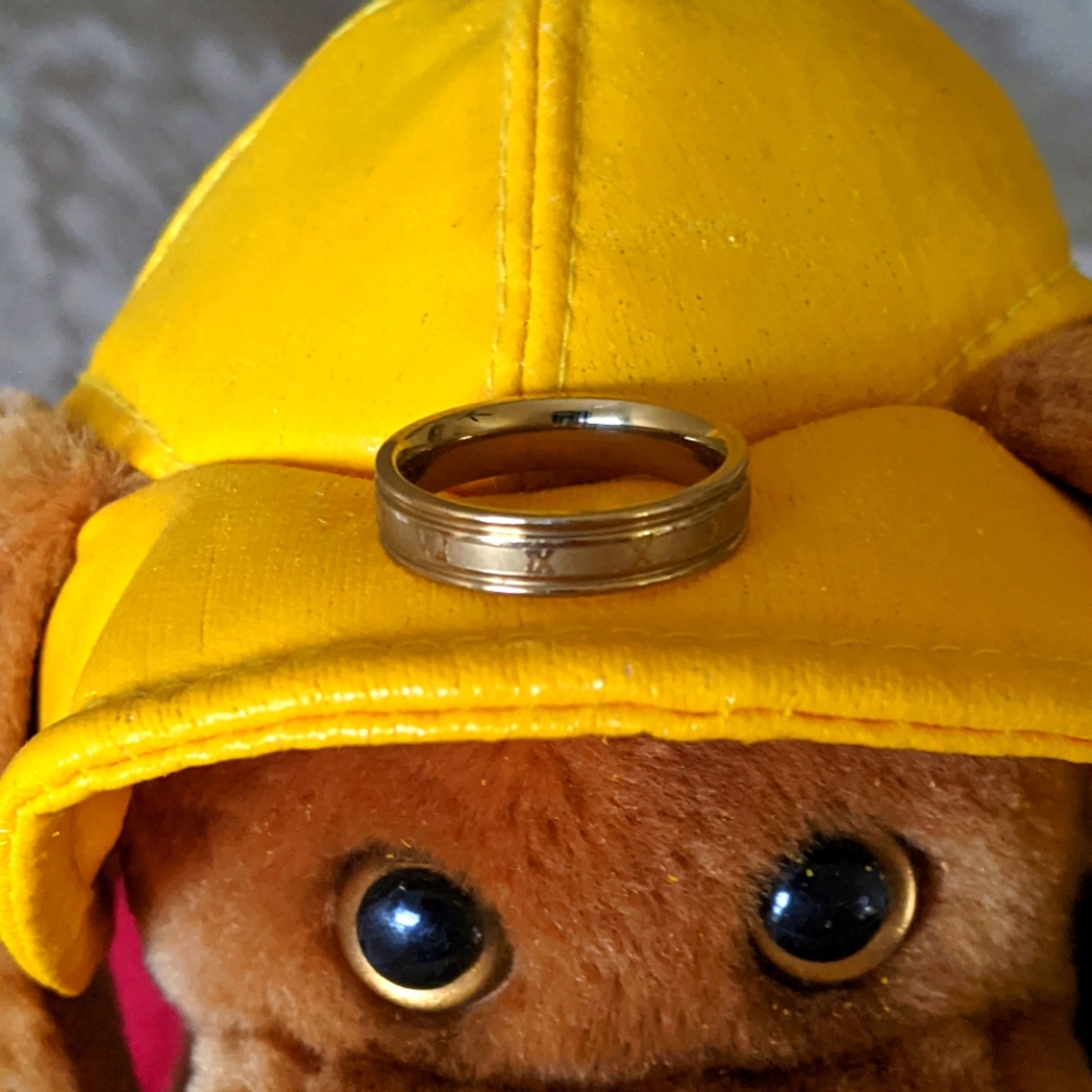 THE ROYAL NUMERAL UNISEX SS RING - Picture 8 of 10